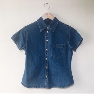 Vintage Gap Denim Button Up Shirt w/ Pocket